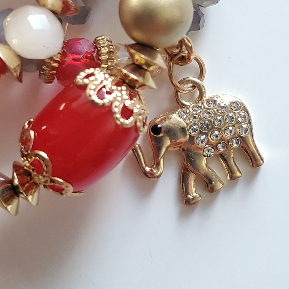 Red Stack Bracelet - Picture 2 of 3